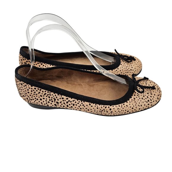 Aerosoles Ballet Flats Womens Size 8 Leopard Print Bow Slip On Comfort Shoes - Picture 8 of 9